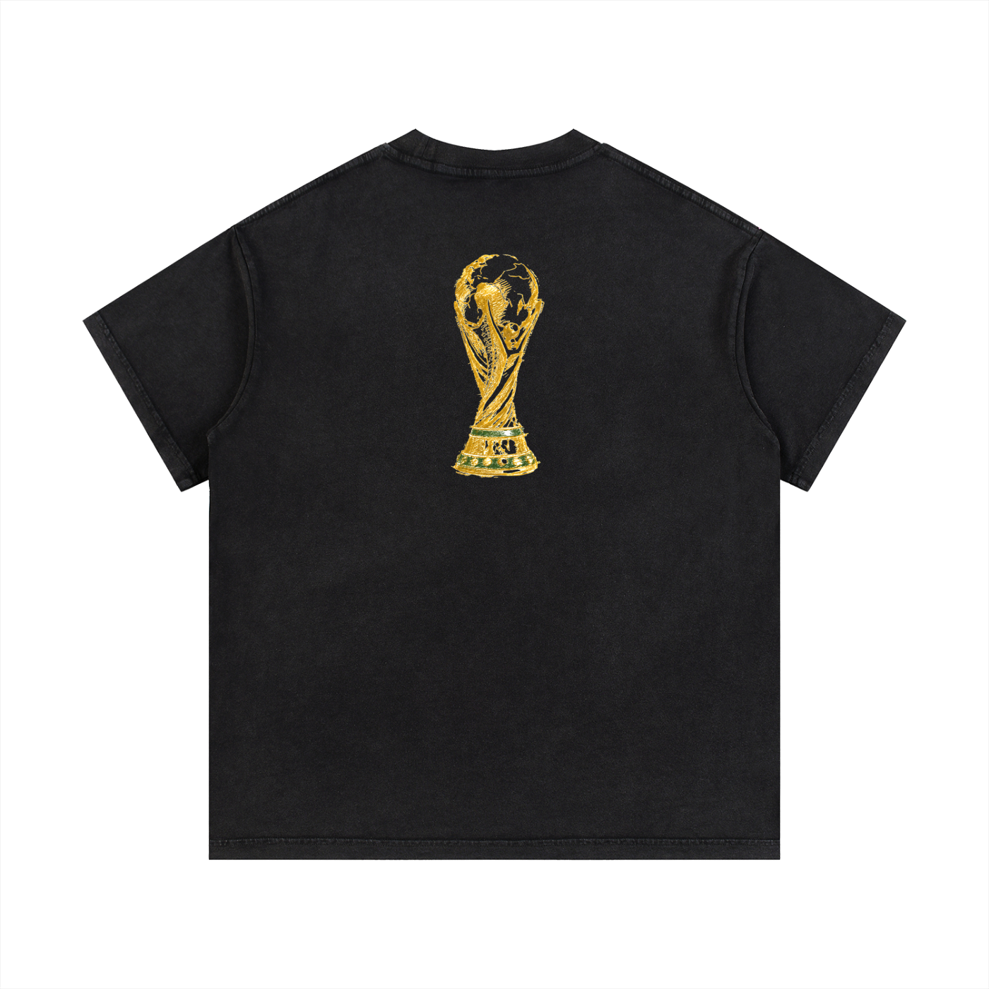 INFLUENCE Vintage Wash Cotton T-Shirt - Black - alternate product image