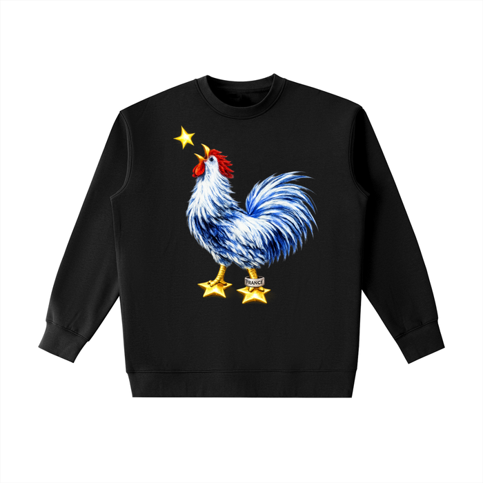CONFIDENCE Heavyweight Crewneck Sweatshirt in Black - front product image